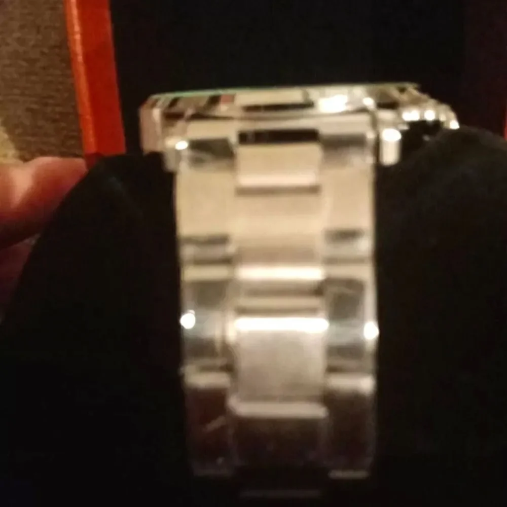 Geneva stainless steel watches for men (Black/Blue) NWOT